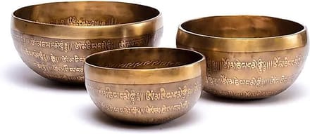 Klankschaal Tibet gegraveerd