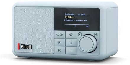 Pinell COMPACT Blue - Bluetooth - DAB+/FM - Bass speaker