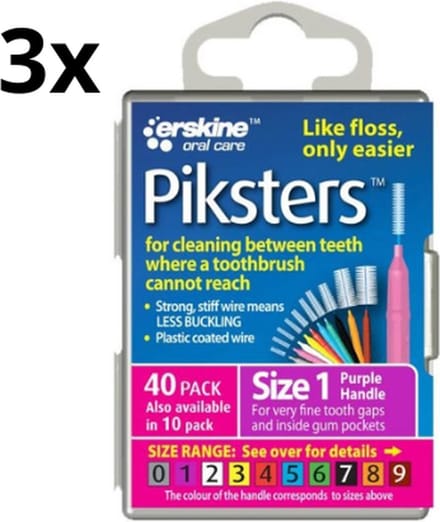 Piksters 1 Paars 0.50mm - 3 x 40 stuks - Voordeelverpakking