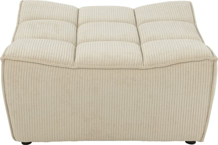 J-Line poef Grid - populierenhout/schuim - beige