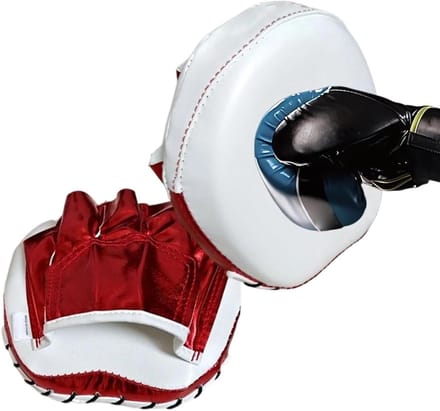 Kickboks Pads - Trapdoel Kussens - Trap Training - Ergonomisch Ontwerp - 16x17x4.5 cm - Rood