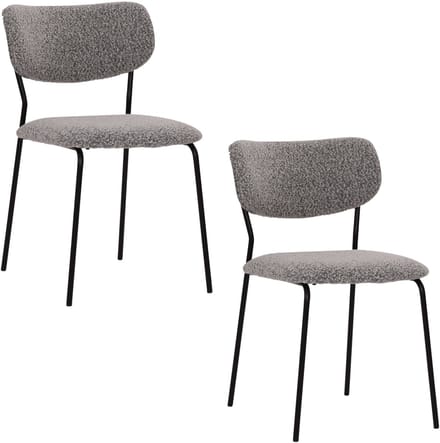 Housecraft Living Leah Eetkamerstoelen Taupe - Set van 2