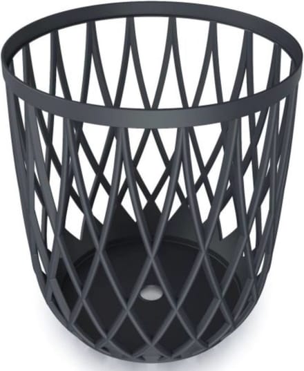 Prosperplast kunststof opbergmand antraciet - 39 cm - 35 liter - multifunctioneel - modern design