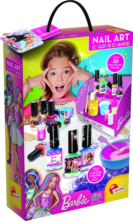Vernis a ongles Barbie nail art color qui change de couleur - Lisciani