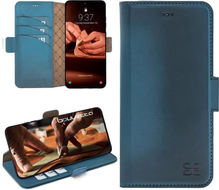 Bouletta Samsung Galaxy S20 compatibel leder BookCase hoesje - Midnight Blue