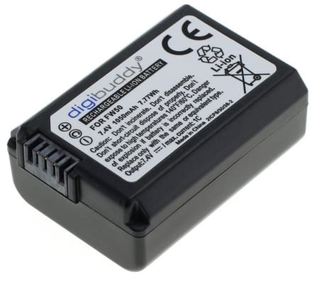 NP-FW50 Diggibuddy voor Sony 1050 mAh
