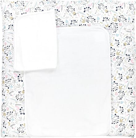 Baby Verschoonmat - Commode Mat - Baby Verzorgen - Inclusief 2 Terry Covers - 75 x 80 cm - Rowan