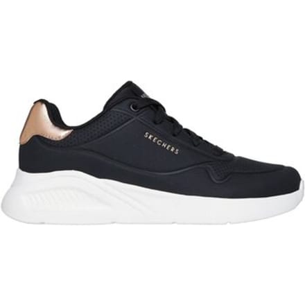 Skechers UNO LITE - SHIMMER ALONG Dames Sneakers - Zwart / Rose Gold
