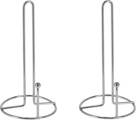 2x stuks keukenrolhouders metaal 28 cm - keuken accessoires