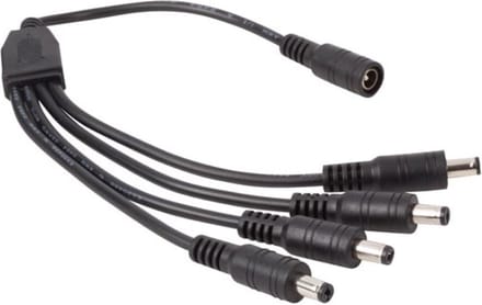 Velleman SPLITKABEL MET 4 MANNELIJKE - 1 VROUWELIJKE DC- PLUG