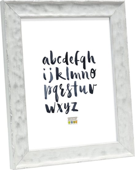 Deknudt Frames fotolijst S46HF1 - wit - golfstructuur - hout - 30x45