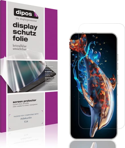 dipos – 4x Beschermfolie geschikt voor Aidekunlin F24 | Krasbestendige & heldere Screenprotector Ultra-Thin