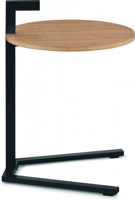Oak Bijzettafel - Hout - Zwart - Kela