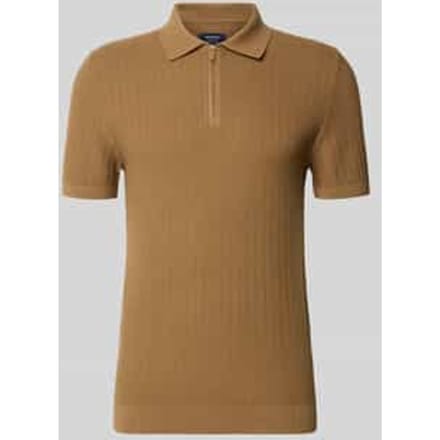 Poloshirt met korte ritssluiting en polokraag