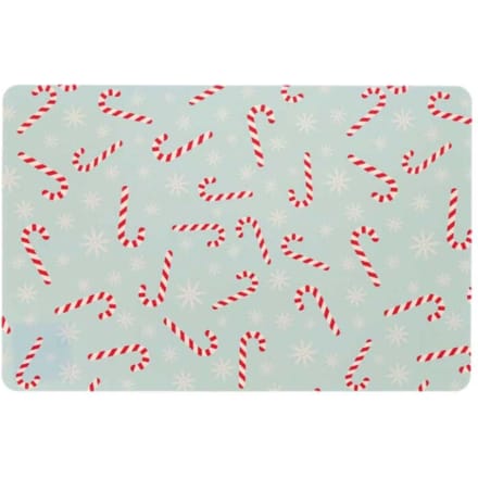 Unique Living placemat xmas lollipop 30x45cm blue