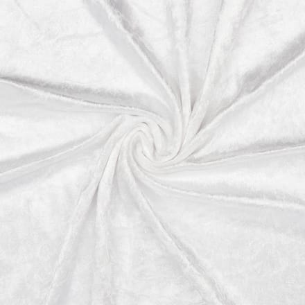 Velours de panne - 140cm breed - Wit - 10 meter