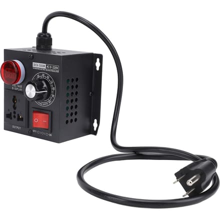 Régulateur de Tension Électronique 5000W Thyristor LED Affichage Numérique Contrôleur de Vitesse Variable en Continu