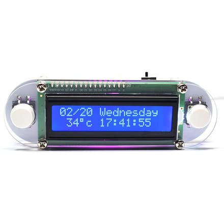 Kaarslicht Effect LCD1602 Vibratie Klok DIY Kit DIY Elektronisch Digitaal veelkleurig