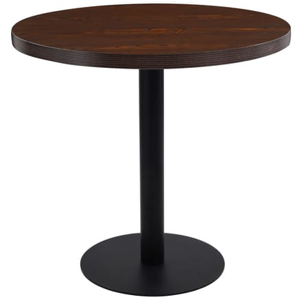 vidaXL - Bistrotafel - 80 - cm - MDF - donkerbruin