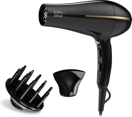 GA.MA Bora ION Gold haardroger 2200 W Zwart
