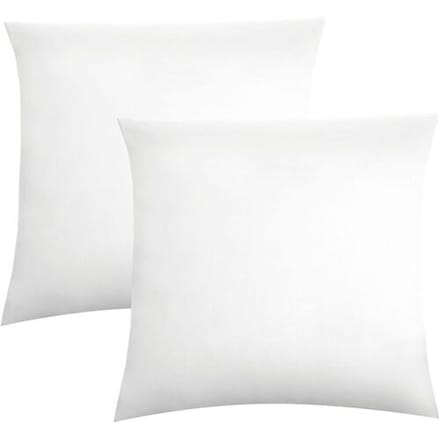 BIBERNA Fijne jersey kussenhoes (wit, 80x80)