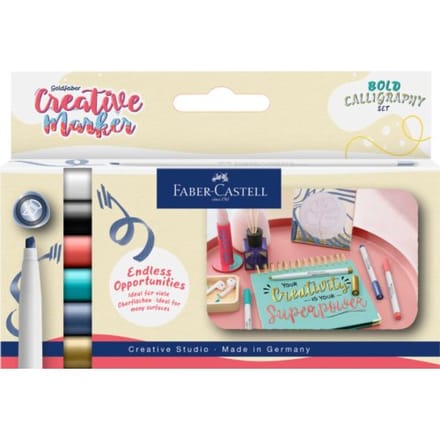 Faber-Castell - marker - creatief Goldfaber - beitelpunt C - set Soft Lettering - FC-160906