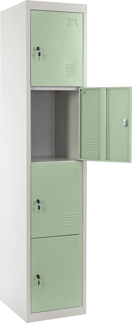 Kluis Boston T163, metalen kluis 180x38x45cm ~ groen