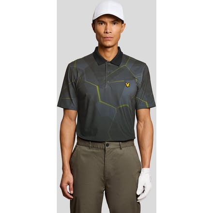 Geometrische Grafische Poloshirt