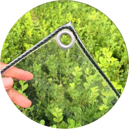 Transparant Dekzeil - Waterdicht Doek - Buiten Beschermen - 99.99% Transparant - 1.6 x 2 m - Helder