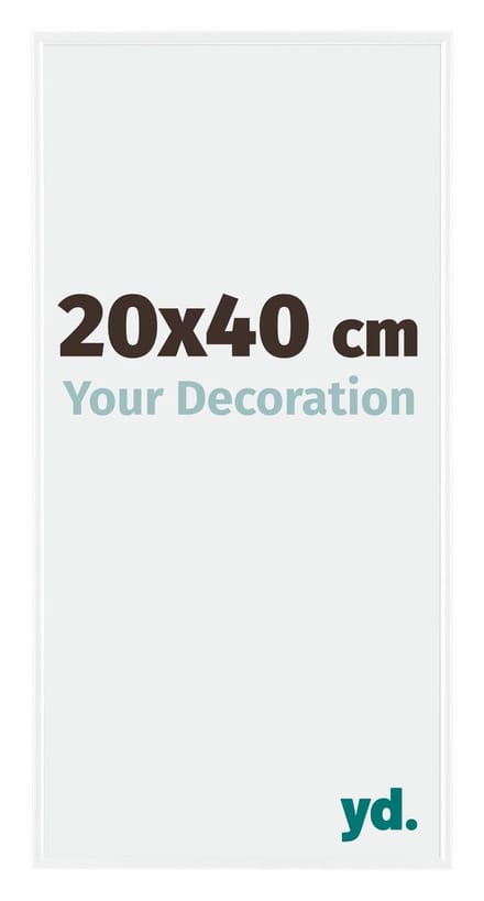 Your Decoration - Fotolijst 20x40 cm - Kunststof - Wit Hoogglans - Evry