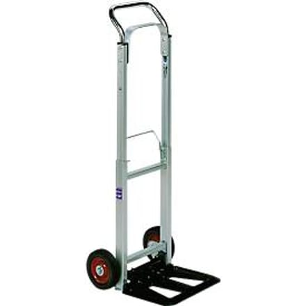 Aluminium-steekwagen met massief rubber banden