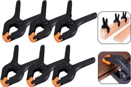 PD® - Zeilklem - Marktklem - EXTRA STERK - 90 mm - 3 inch - 6 stuks Zeilklemmen