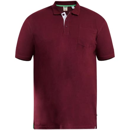 Duke Heren D555 Grant Pique Kingsize poloshirt 7XL framboos