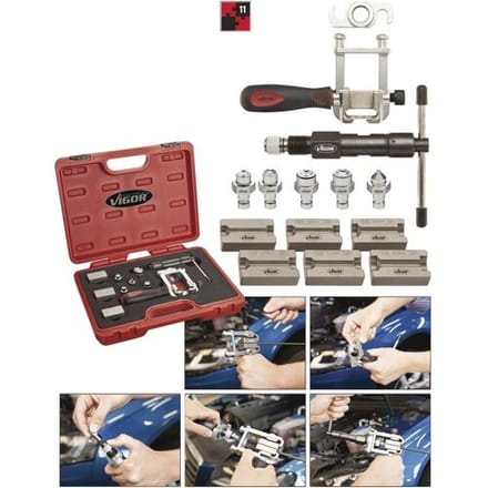 Vigor V1728 Remleiding affakkelen tool set 11tlg.