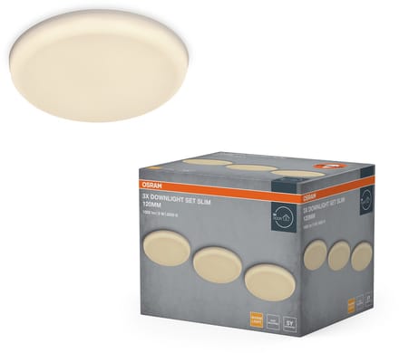 OSRAM Essential LED inbouwspot Verstelbaar 120mm 9W, downlight verstelbaar 810lm warm wit 3000K, staalwit