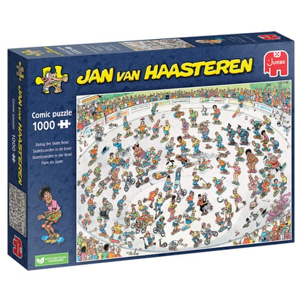 Jan van Haasteren - Skateboarden In De Bowl - 1000 stukjes puzzel - Legpuzzel