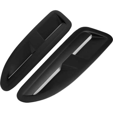2 stuks Universele Motorkap Ventilatierooster Kapafdekking Decoratie Geschikt voor Mercedes Benz CLA GLA A B E C Klasse black