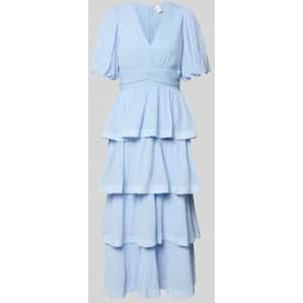 midi-jurk in de look met ruches model 'Plira'