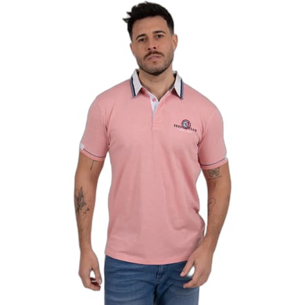 Polo met contrasterende kraag Camberabero