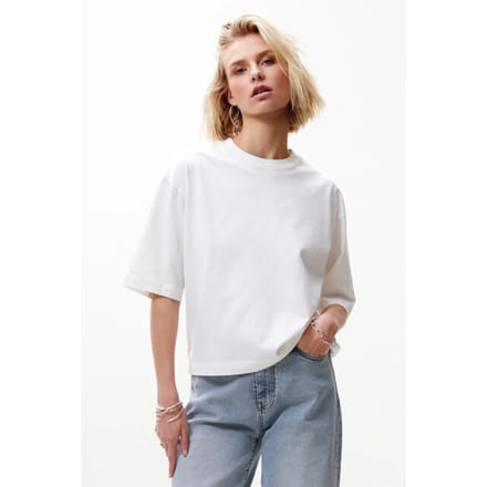 Catwalk Junkie Ts Nuna Tops & T-shirts Dames - Shirt - Wit - Maat 36