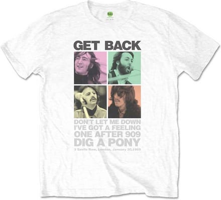 The Beatles - 3 Savile Row Heren T-shirt - XL - Wit