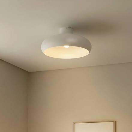 Lindby - plafondlamp - 1licht - IJzer - H: 22 cm - E27 - beige
