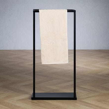 Handdoekhouder LUDO met 2 stangen – Zwart