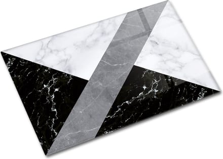 Hybride Marmerlook Tempered GlasSnijplank 20cm × 30cm - Glassnijplank