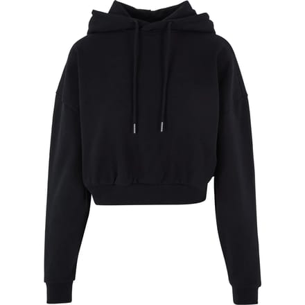 Urban Classics - Heavy Crop Hoodie - S - Zwart