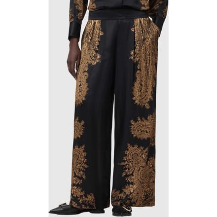 AllSaints Leanne Trousers Ella Black Taglia: 2 | Pantaloni Outlet | Donna | Nero