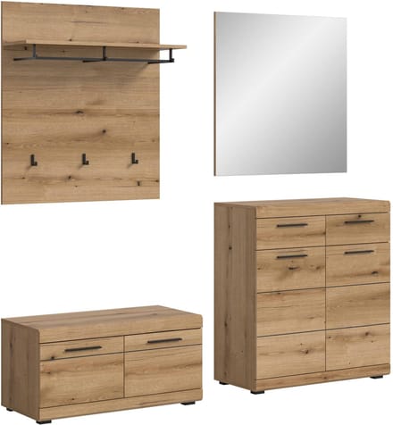 Scout garderobekastcombinatie Evoke Oak NB - 40x195x197cm