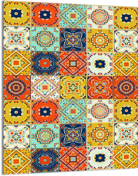 TMK ArtDeko Serie - Snijplank Mozaïek - 40x52 cm - Gehard Glas - Antislip