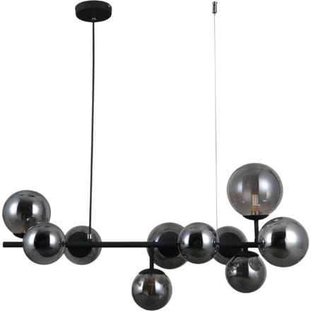 FRONTERA Zwarte Modulaire Hanglamp 10xG9 - Modern Design