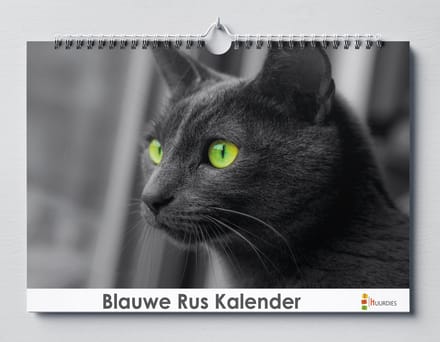Huurdies - Verjaardagskalender - Blauwe Rus - A3